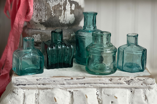 english inkwells. penny inks