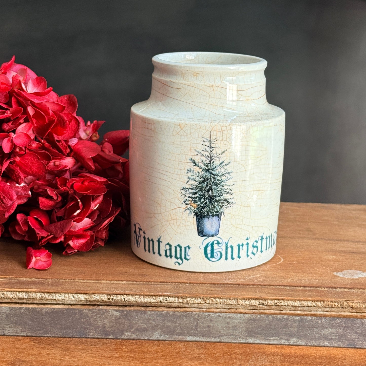 Ironstone Crock - Vintage Christmas