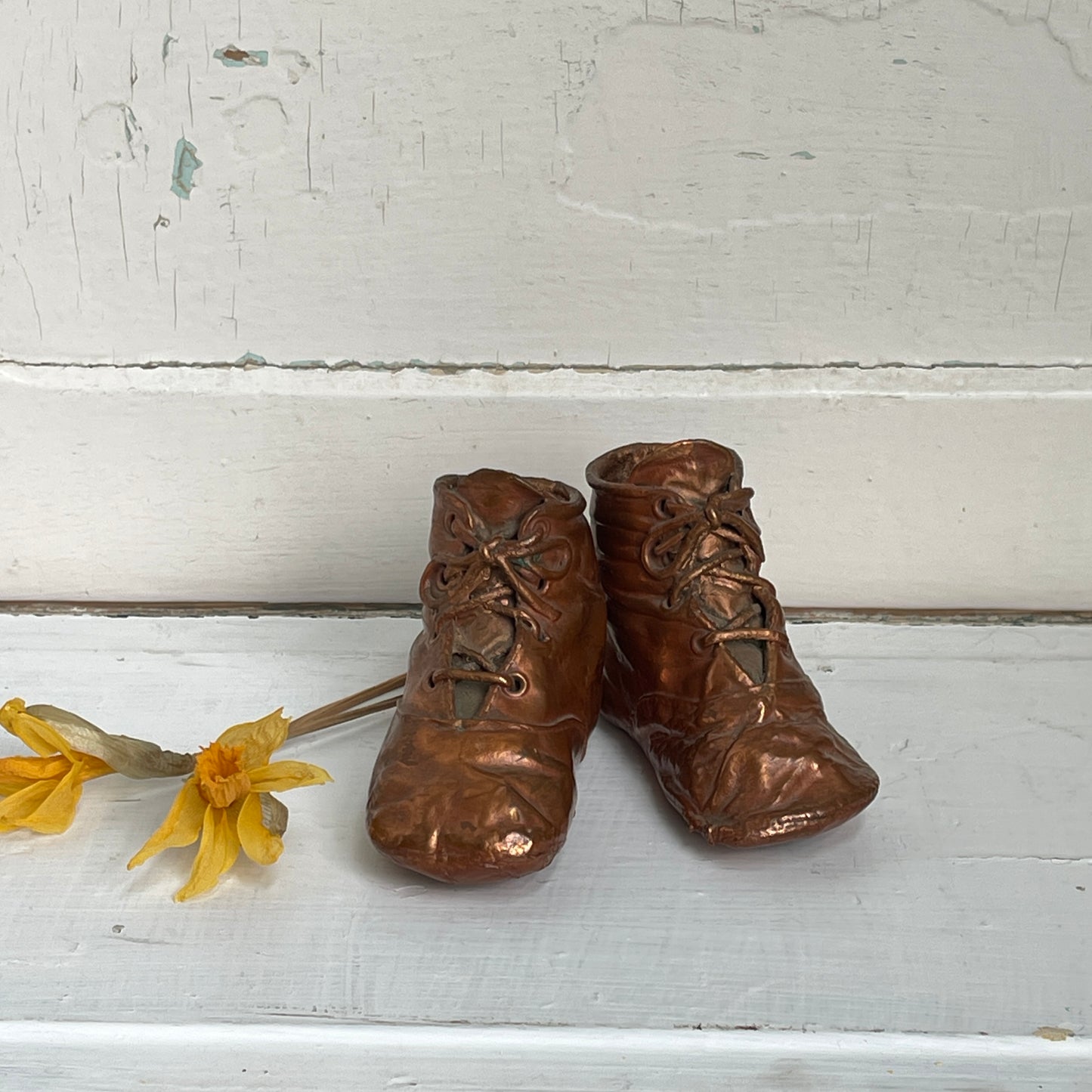 Bronzed Baby Booties