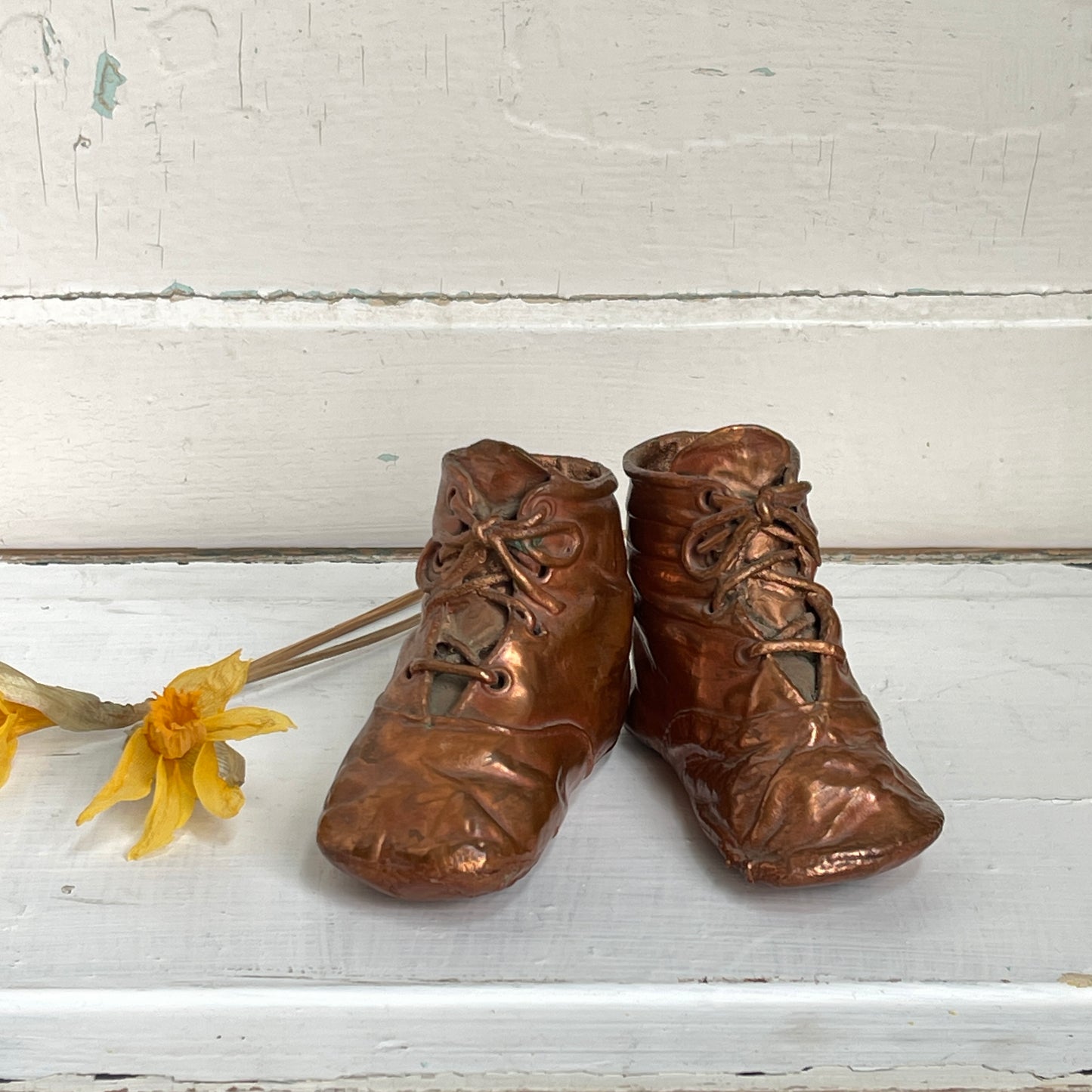 Bronzed Baby Booties