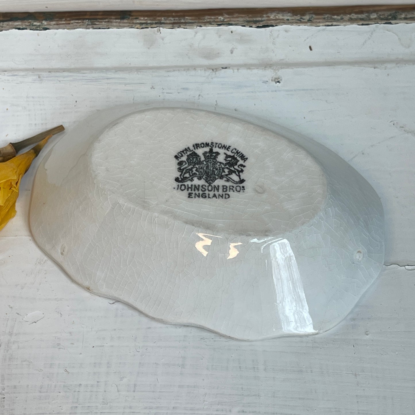 Royal Ironstone Scalloped Dish
