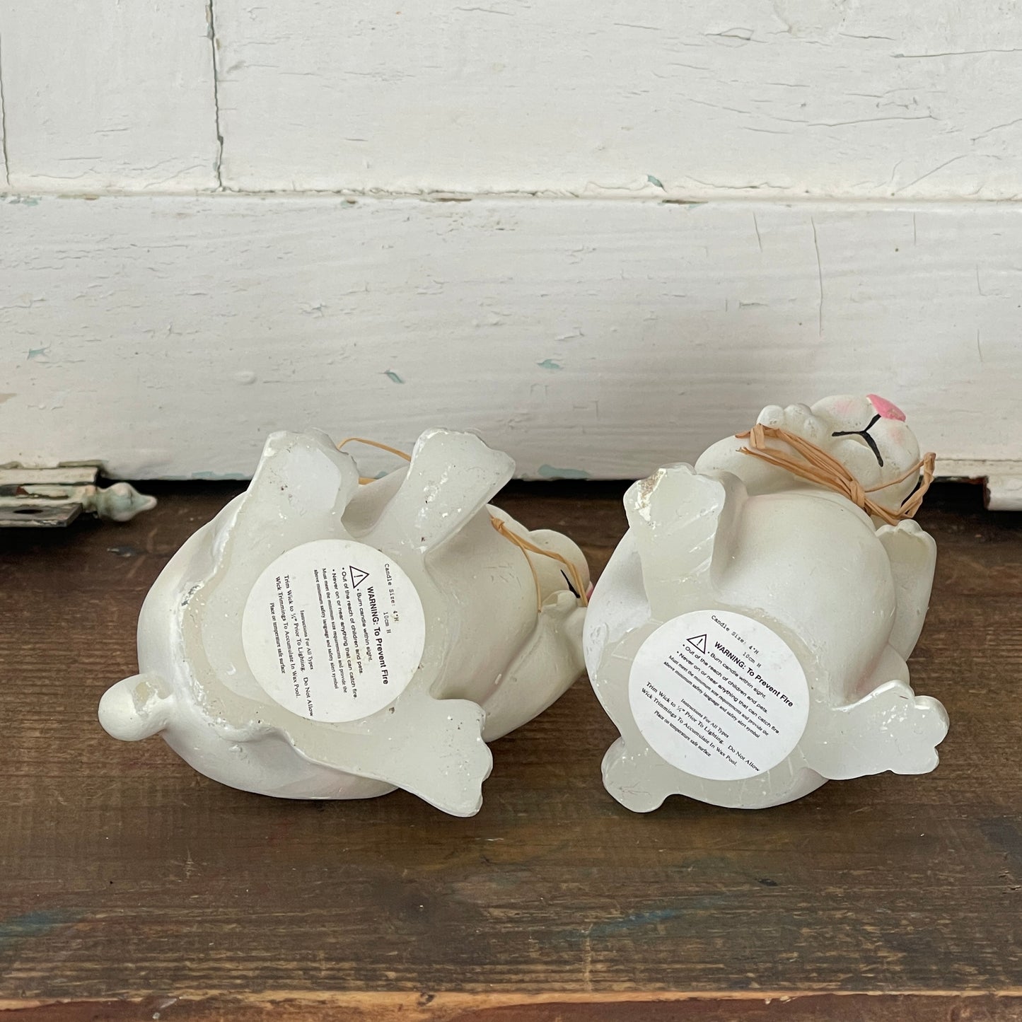 Vintage Easter Bunny Candles