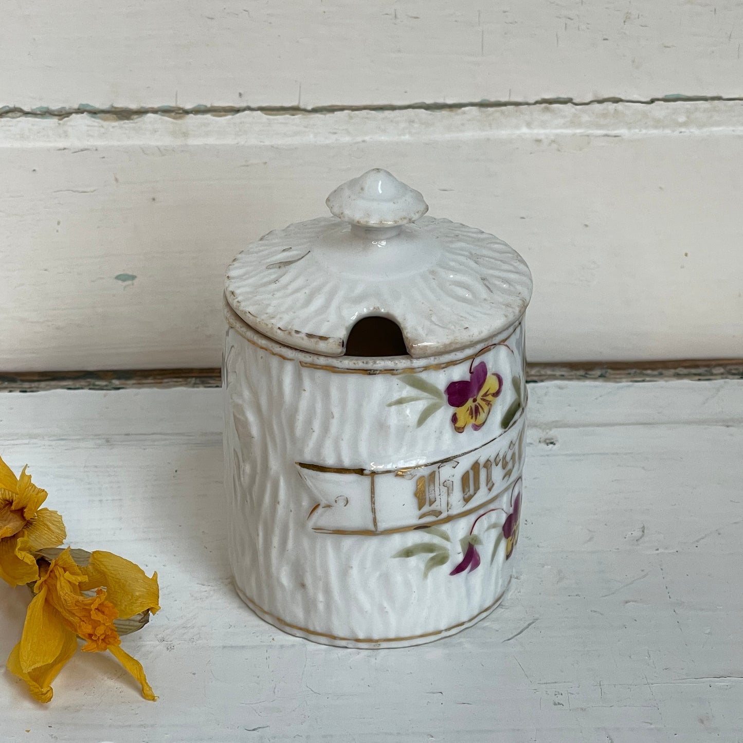 Antique Horseradish Jar