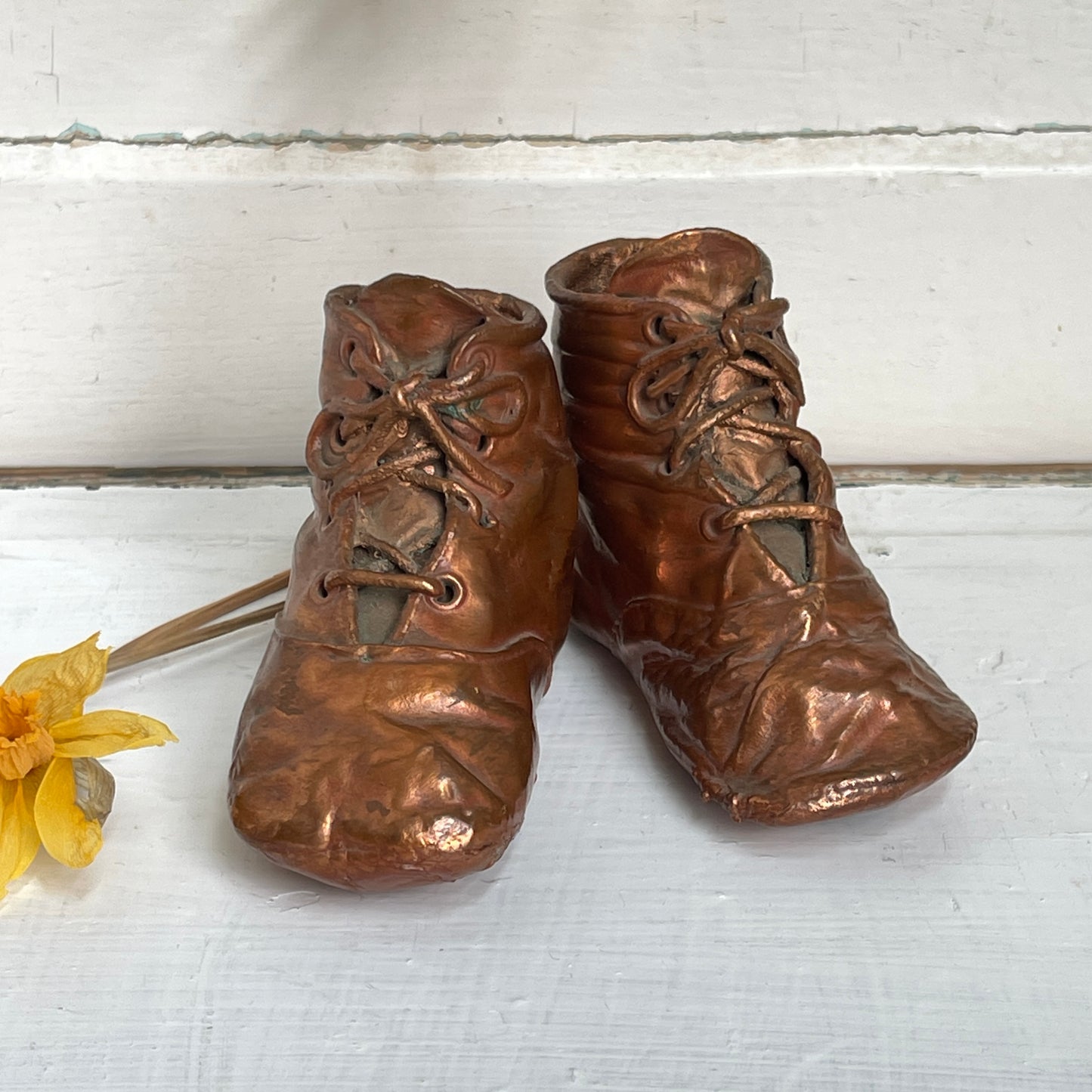 Bronzed Baby Booties