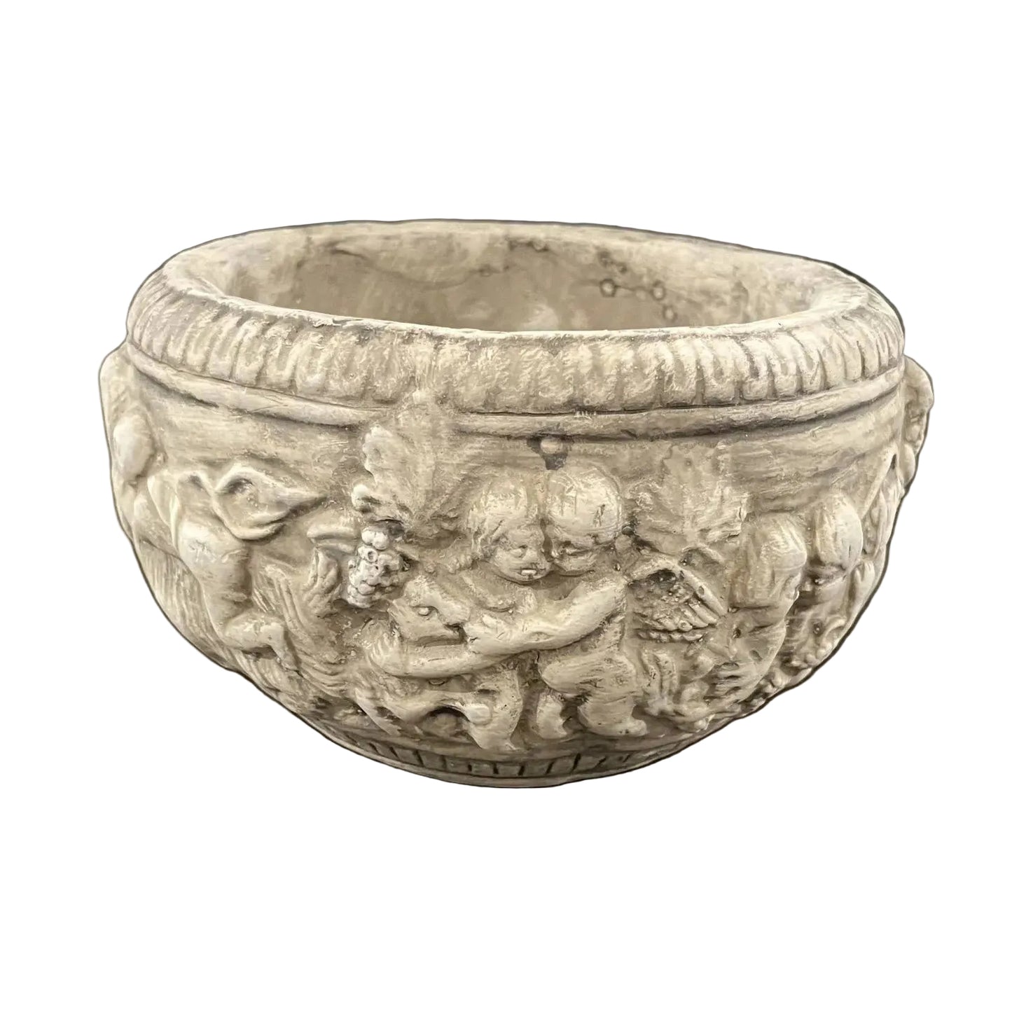 Medium Round Cherub Pot