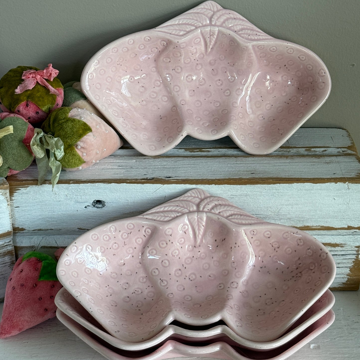 Vintage Strawberry Dish