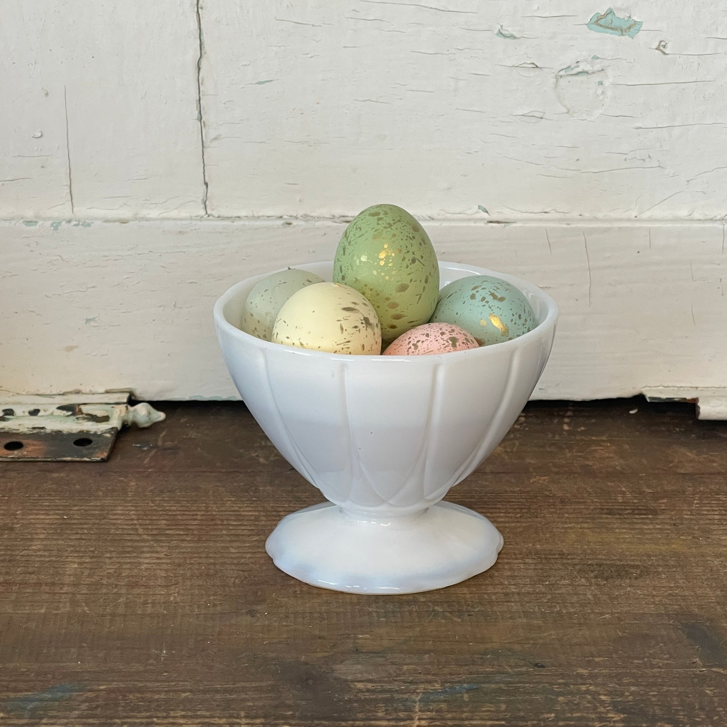 Milk Glass Ice Cream Dish