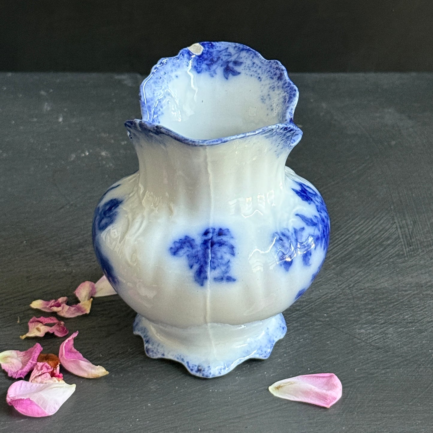 Antique Flow Blue Vase
