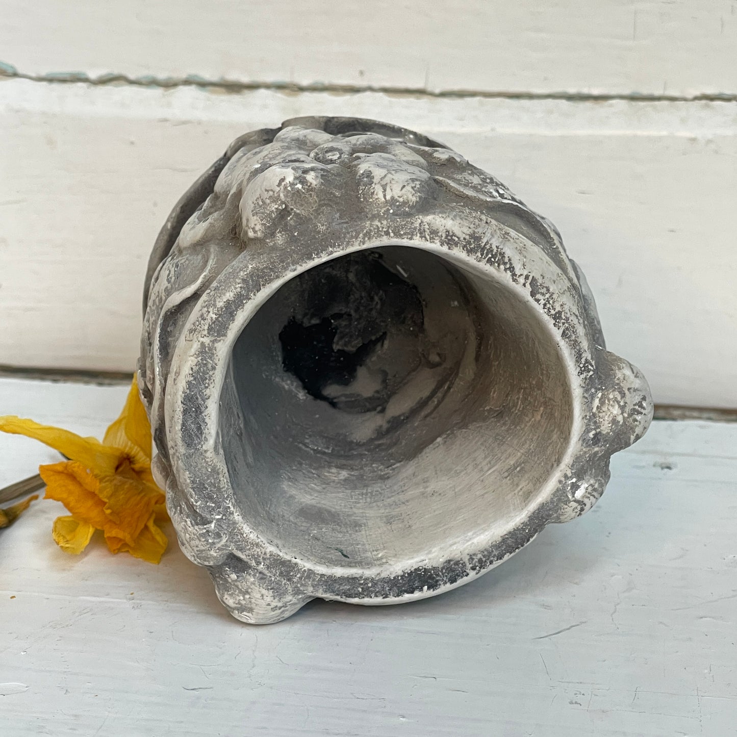 Chalk Ware Cherub Pot