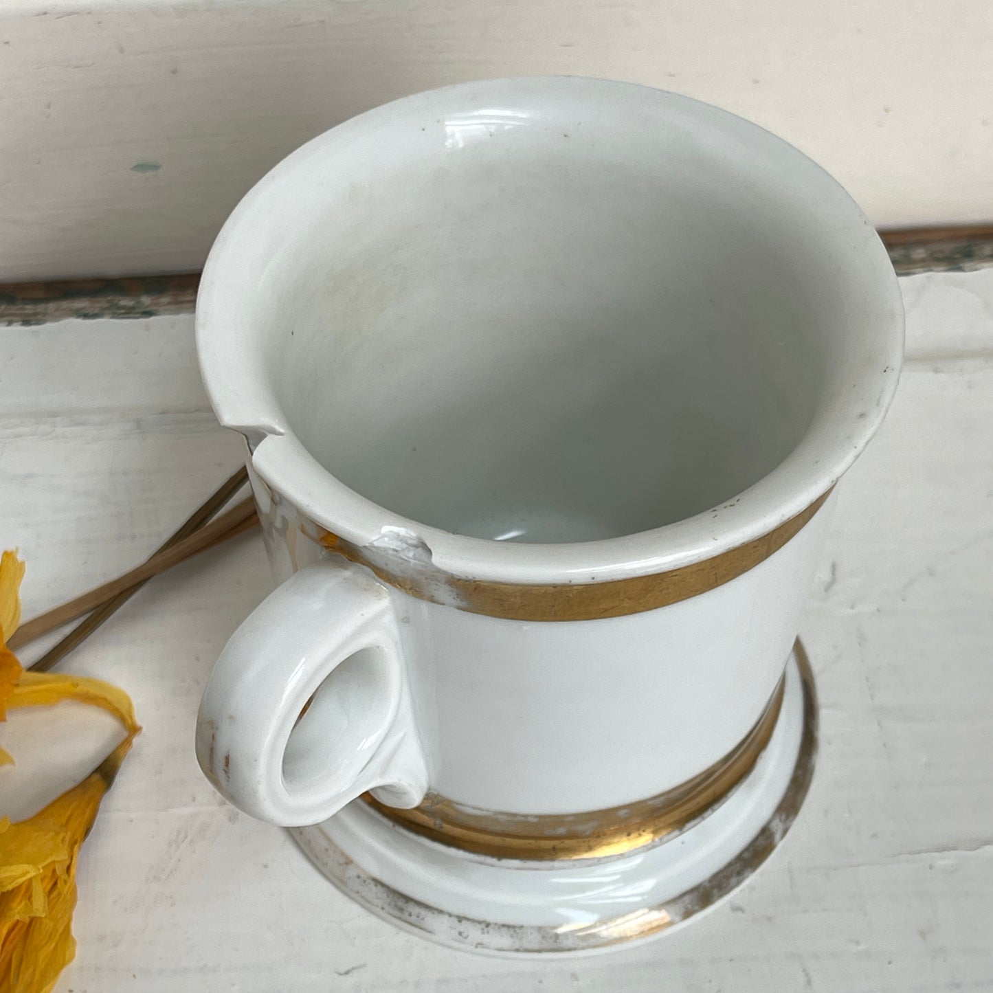 Antique Ironstone Shaving Mug
