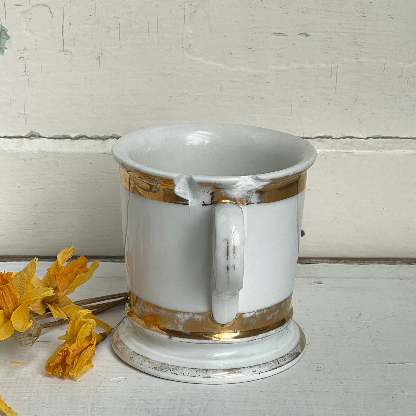 Antique Ironstone Shaving Mug