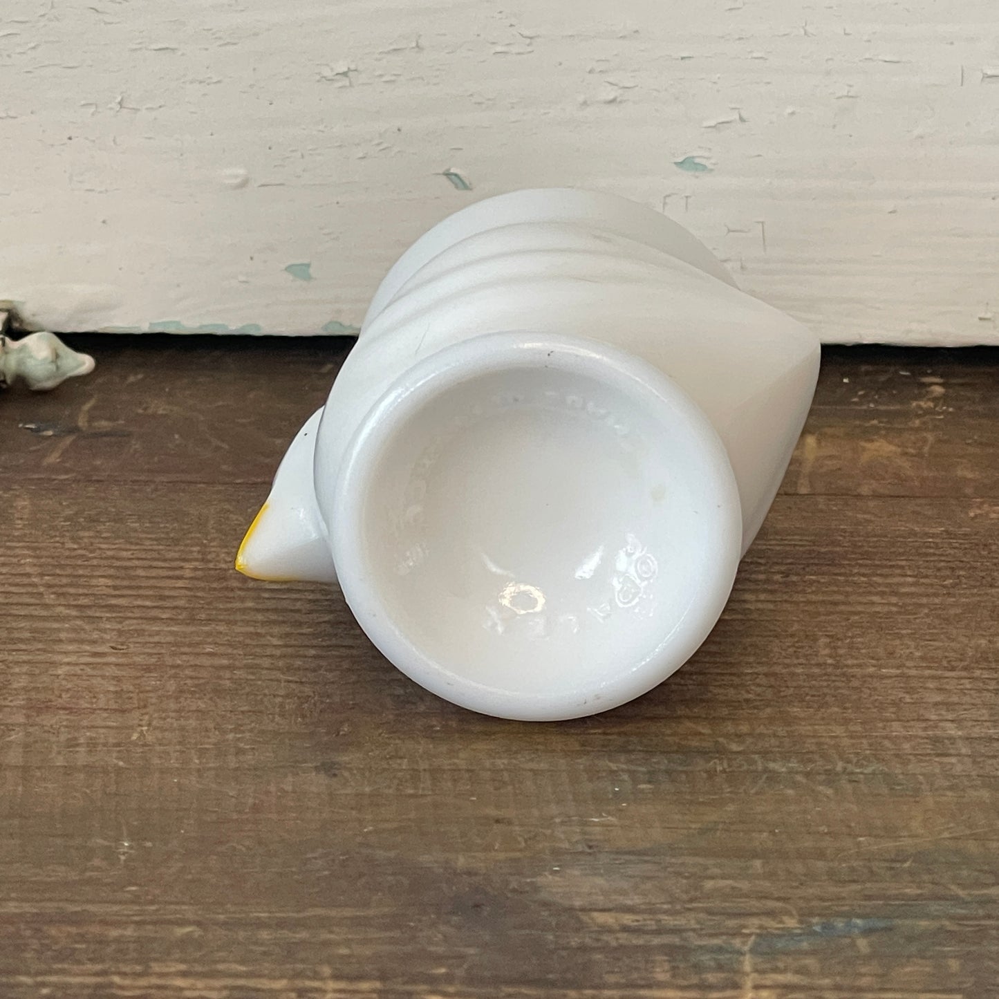 Milk Glass Chicken Egg Cup