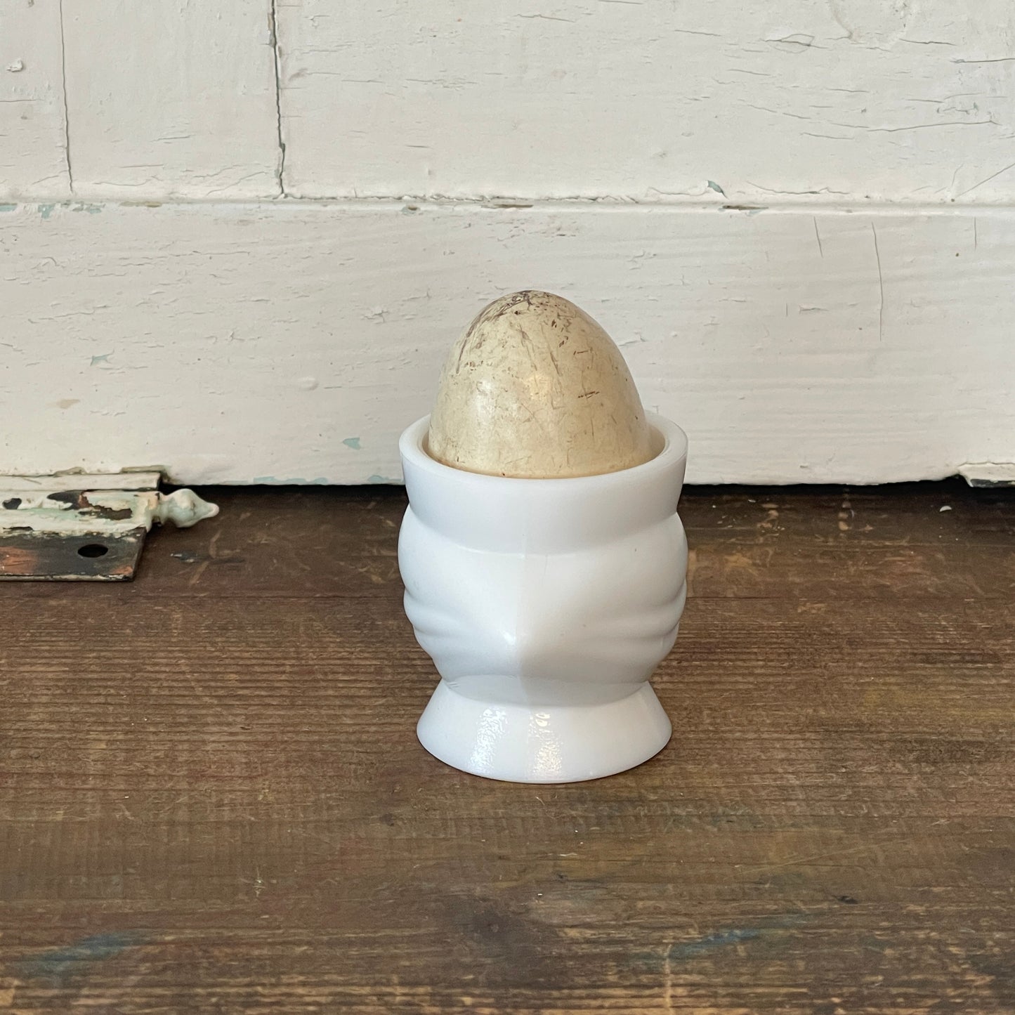 Milk Glass Chicken Egg Cup