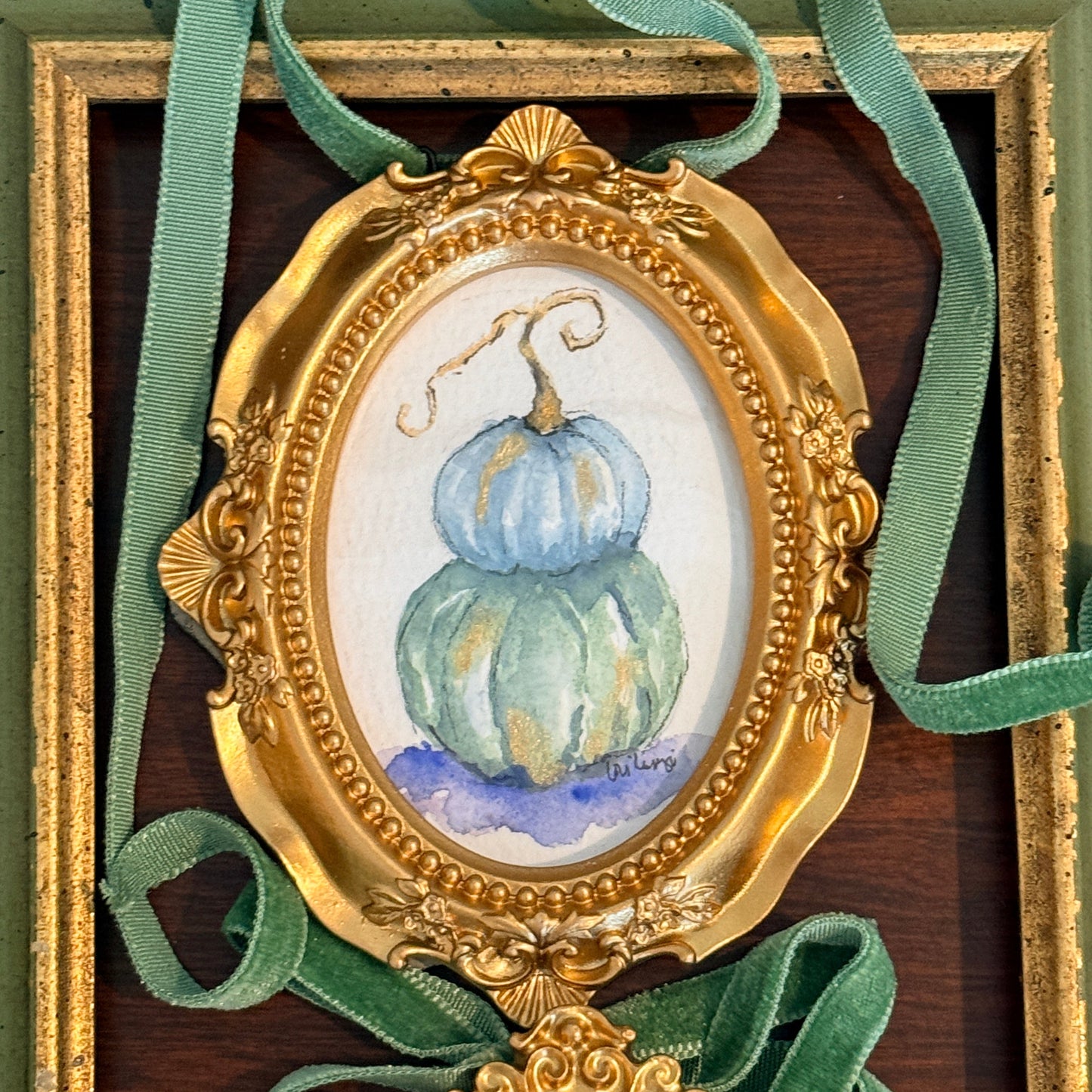 Heirloom Pumpkin Mini Watercolor