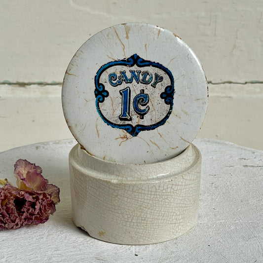 Ironstone Covered Dish - Candy 1