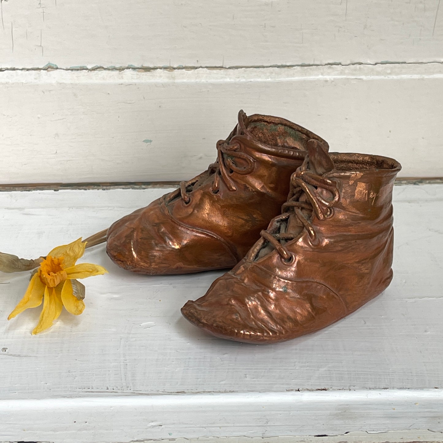 Bronzed Baby Booties