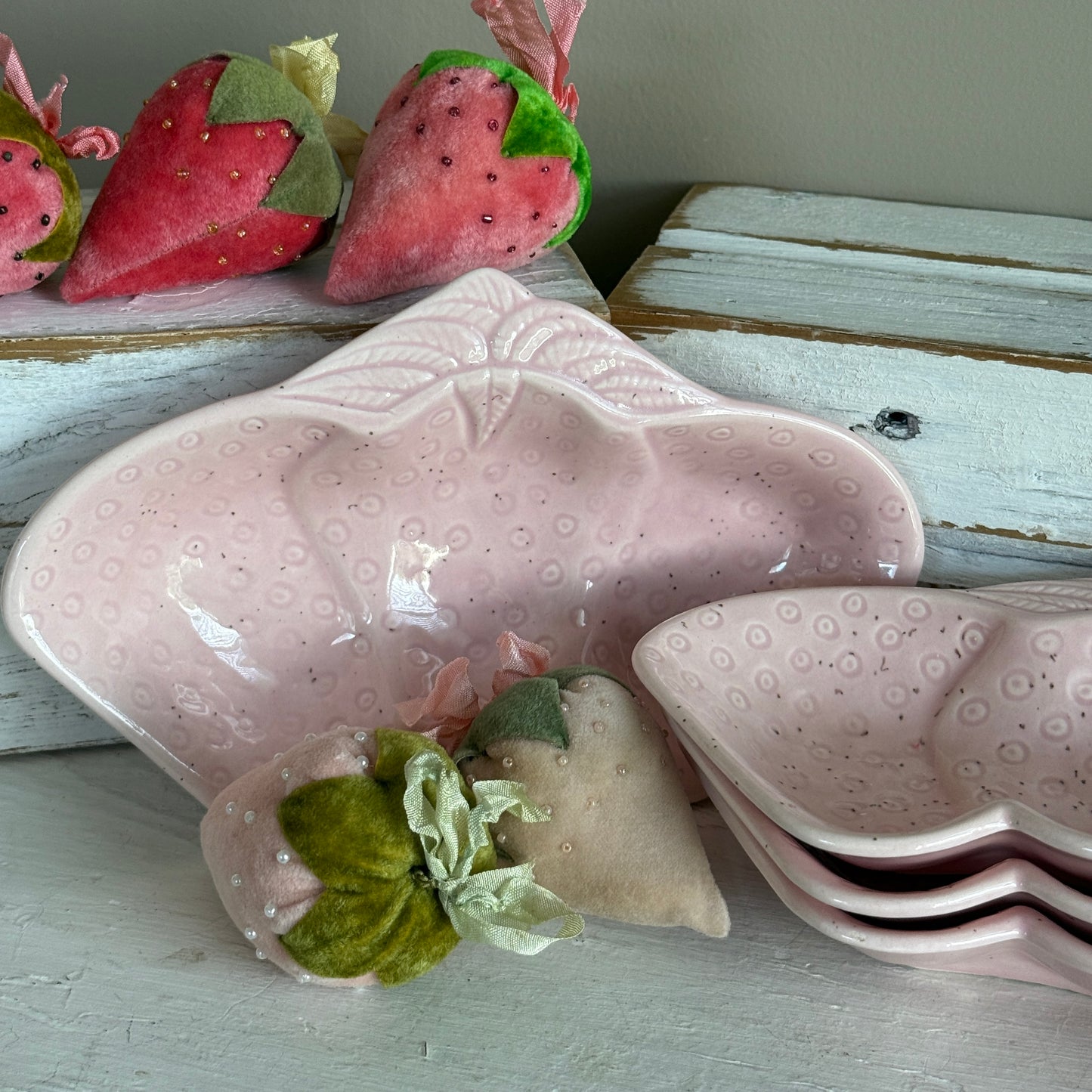 Vintage Strawberry Dish