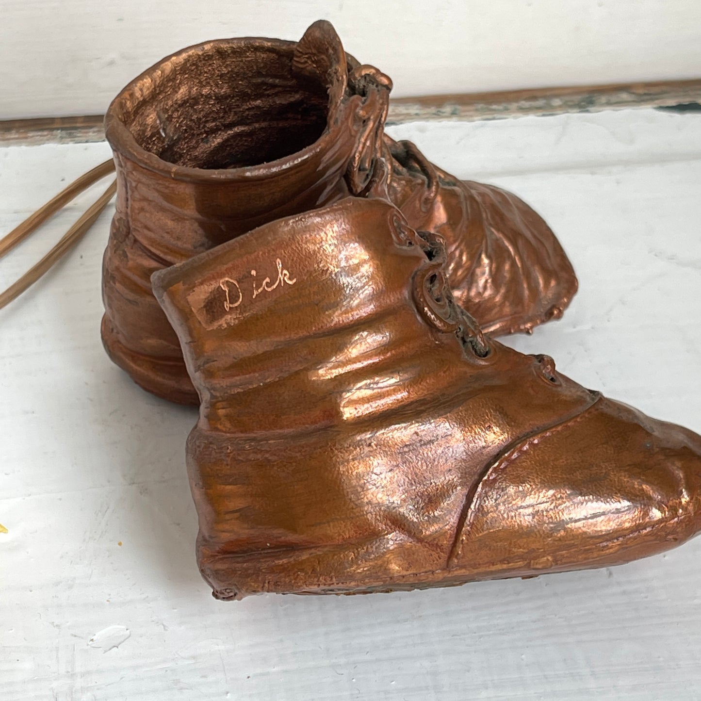 Bronzed Baby Booties