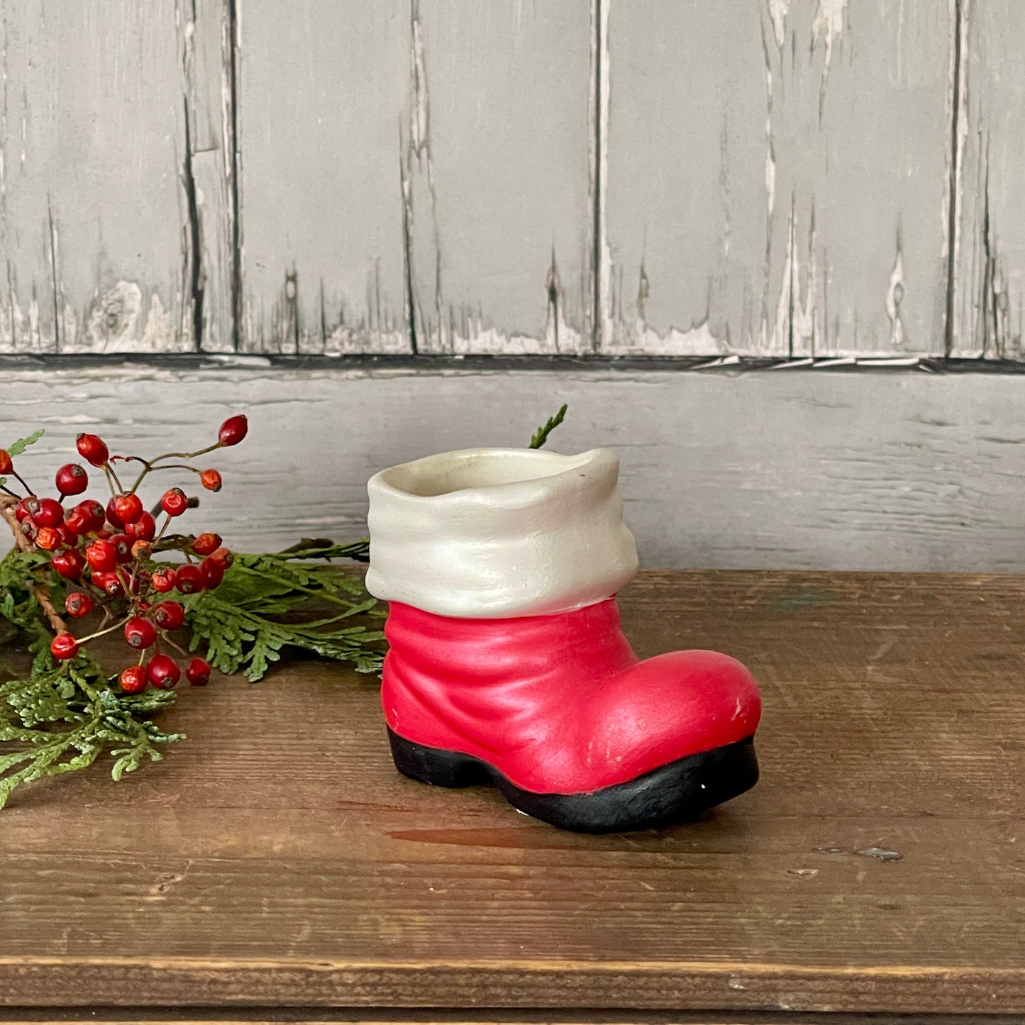 Ceramic Santa Boots