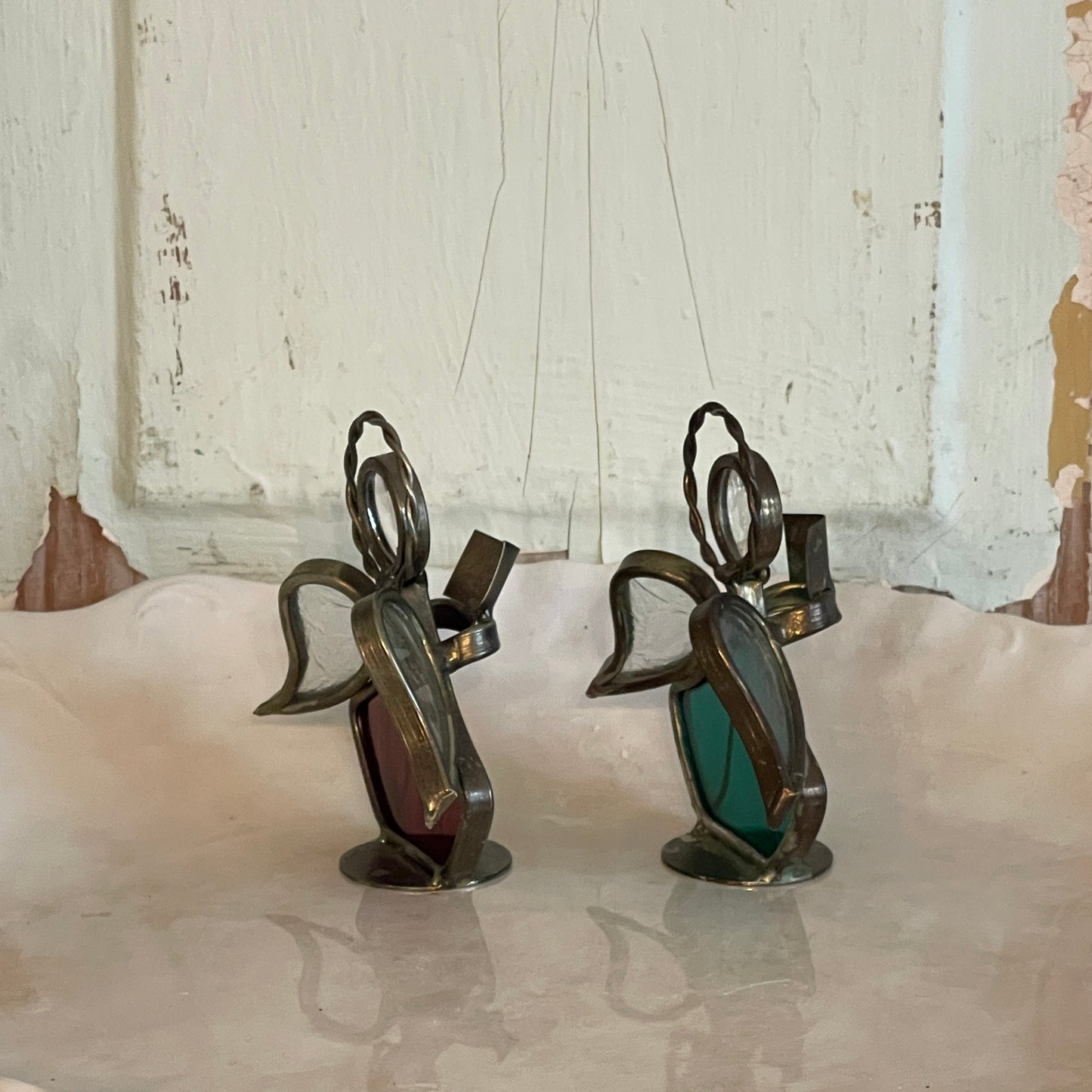 Stained Glass Angel Figurines