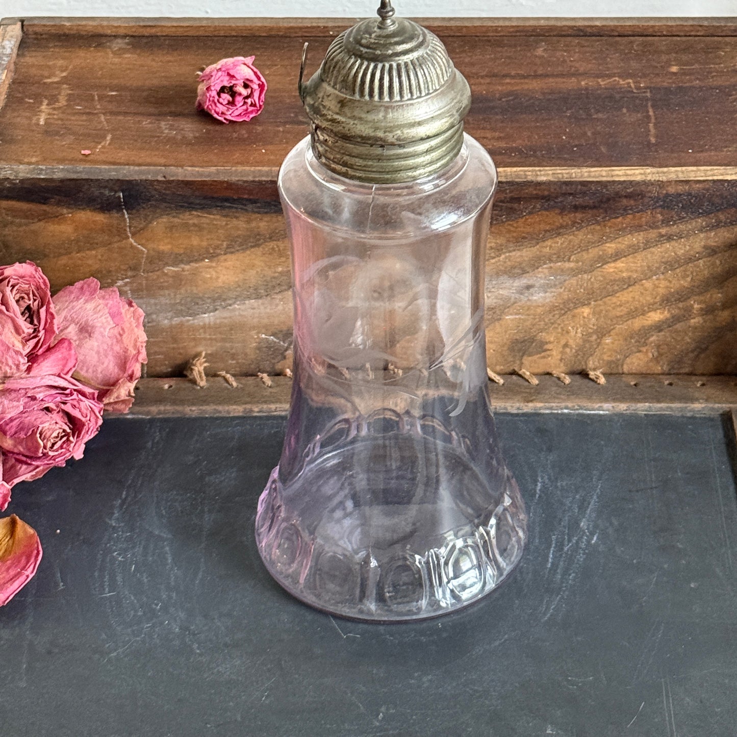 Etched Glass Cruet