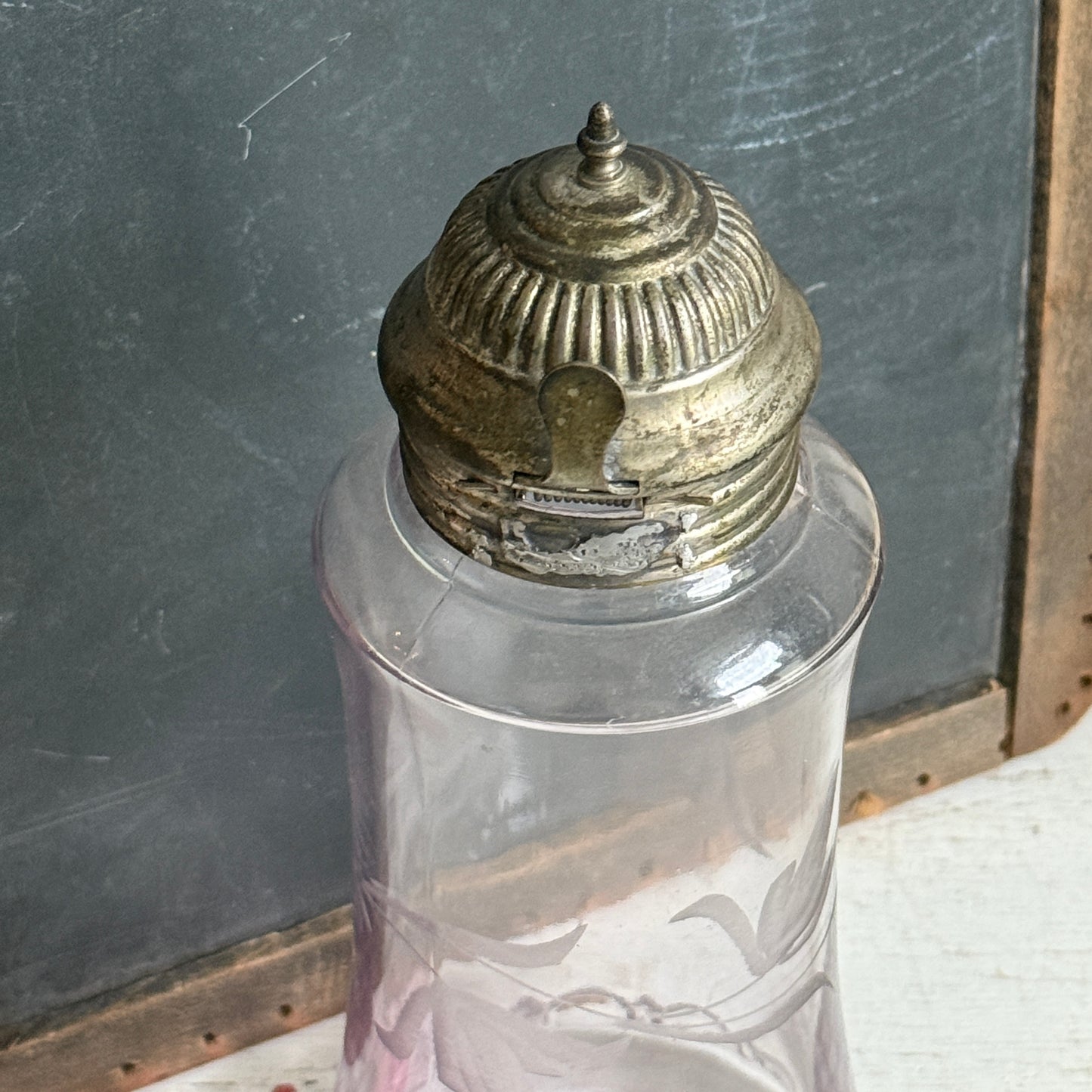 Etched Glass Cruet