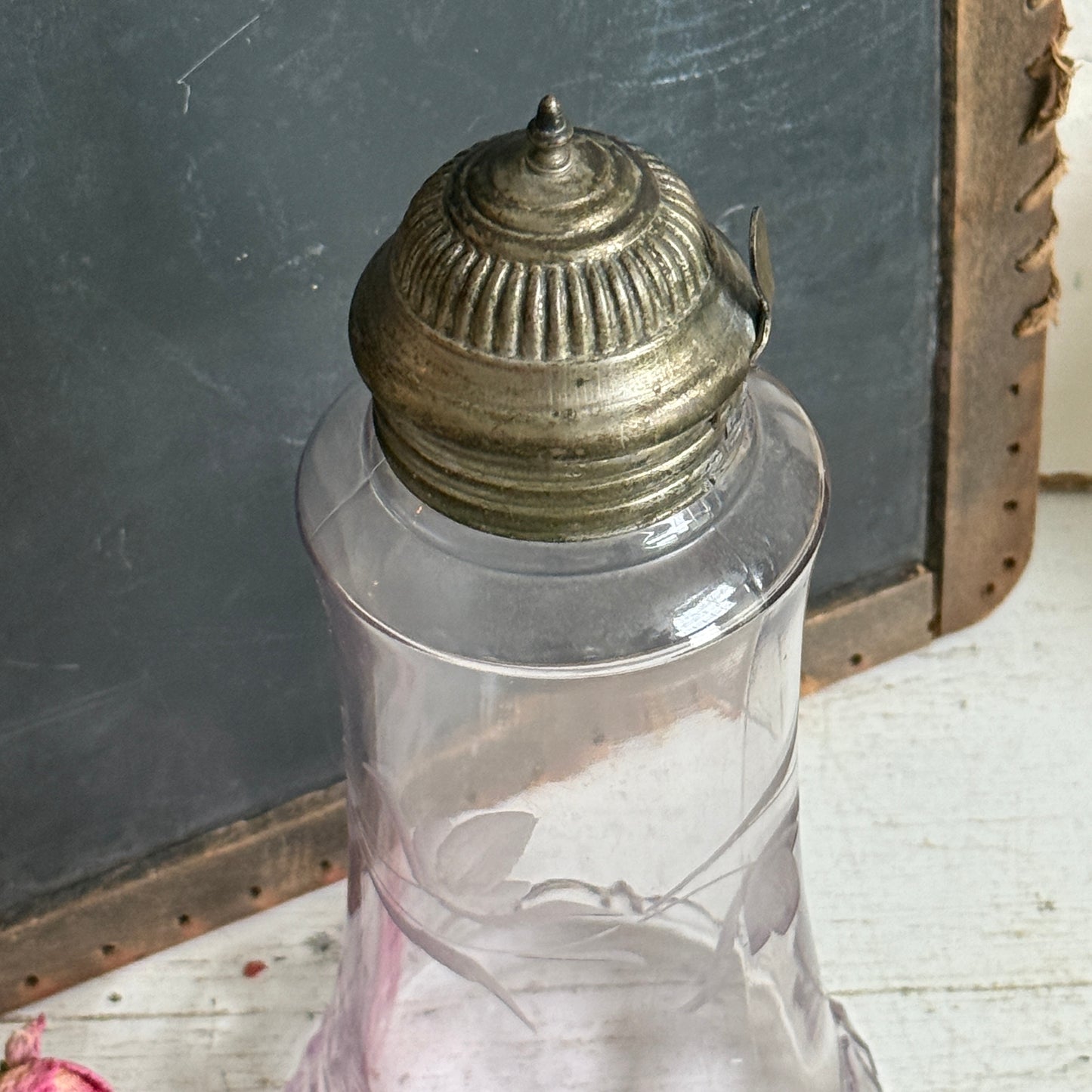 Etched Glass Cruet