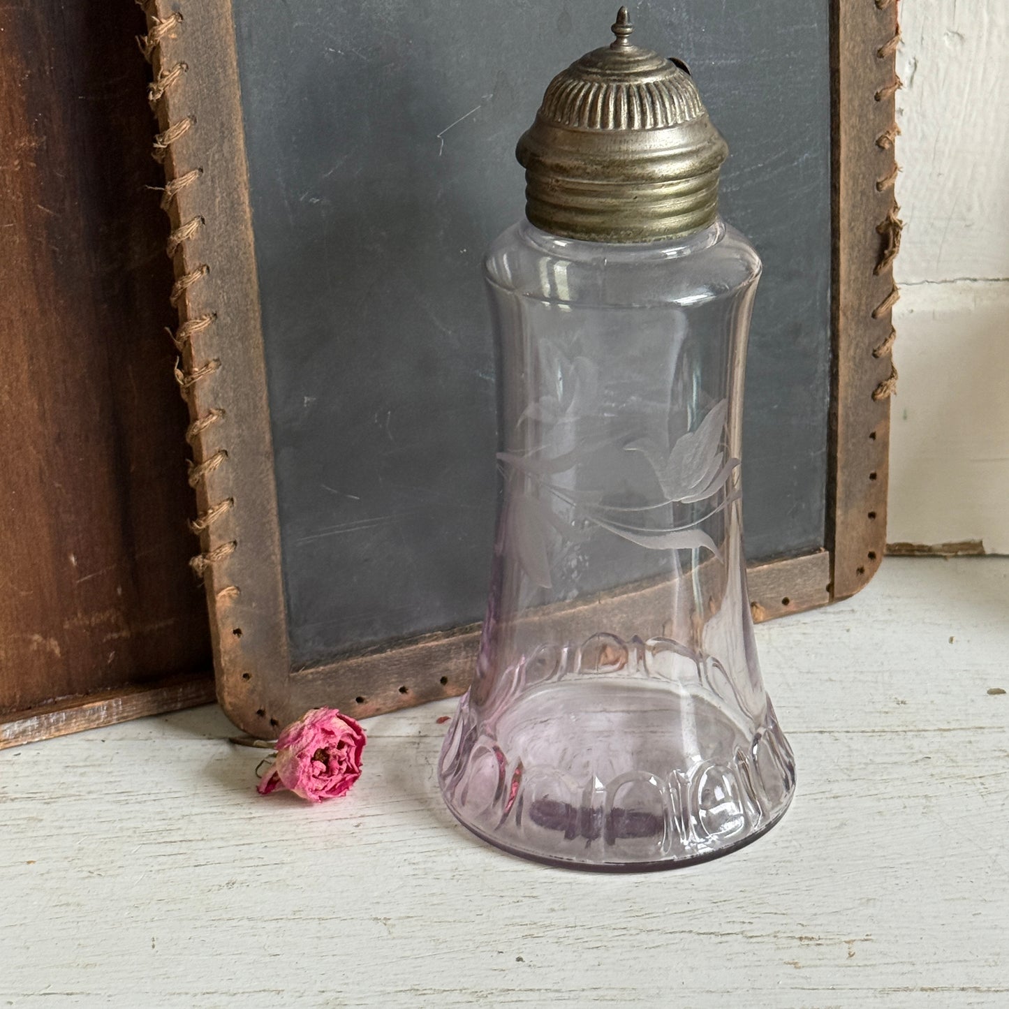 Etched Glass Cruet