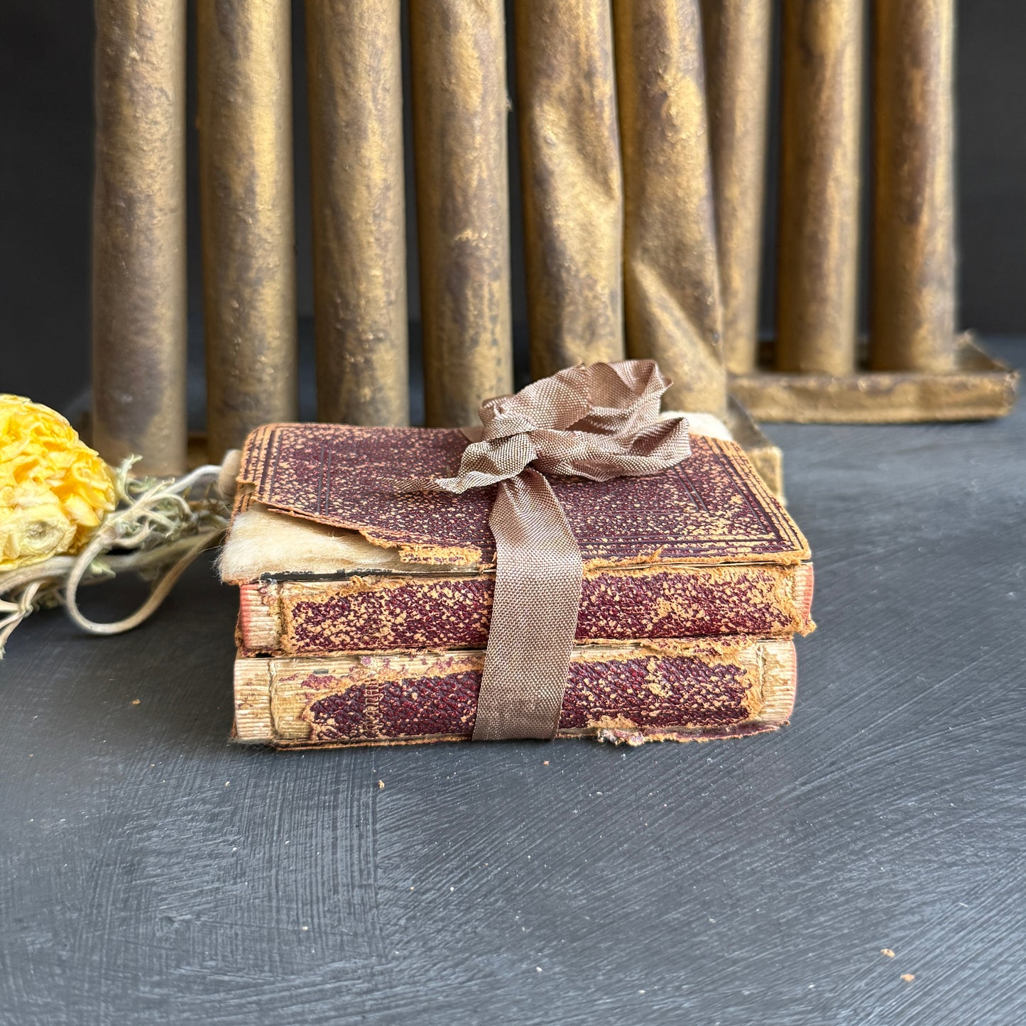 Antique Prayer & Hymnal Book Stack