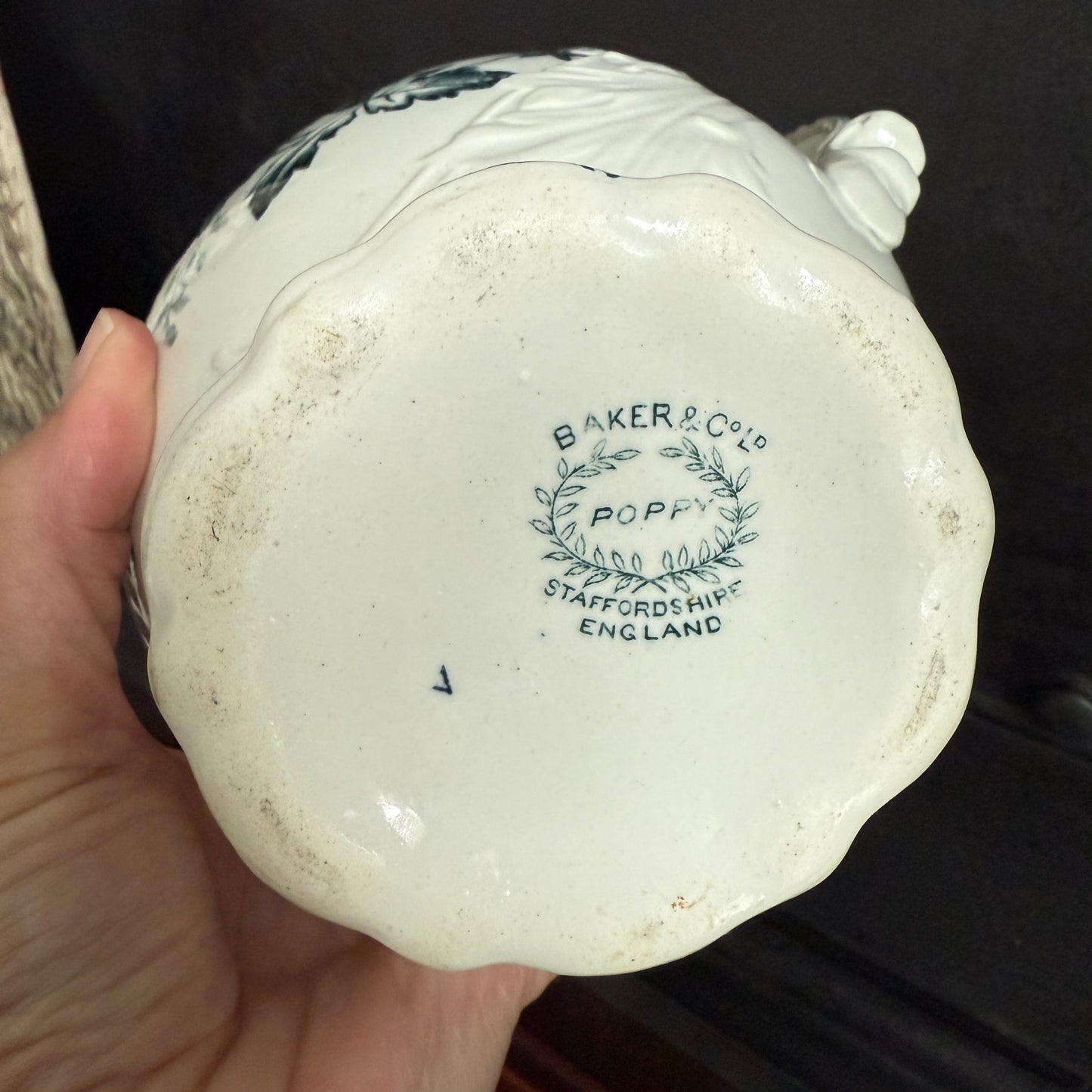 Baker & Co. Transferware Pitcher *Reserved for Sarah B.*