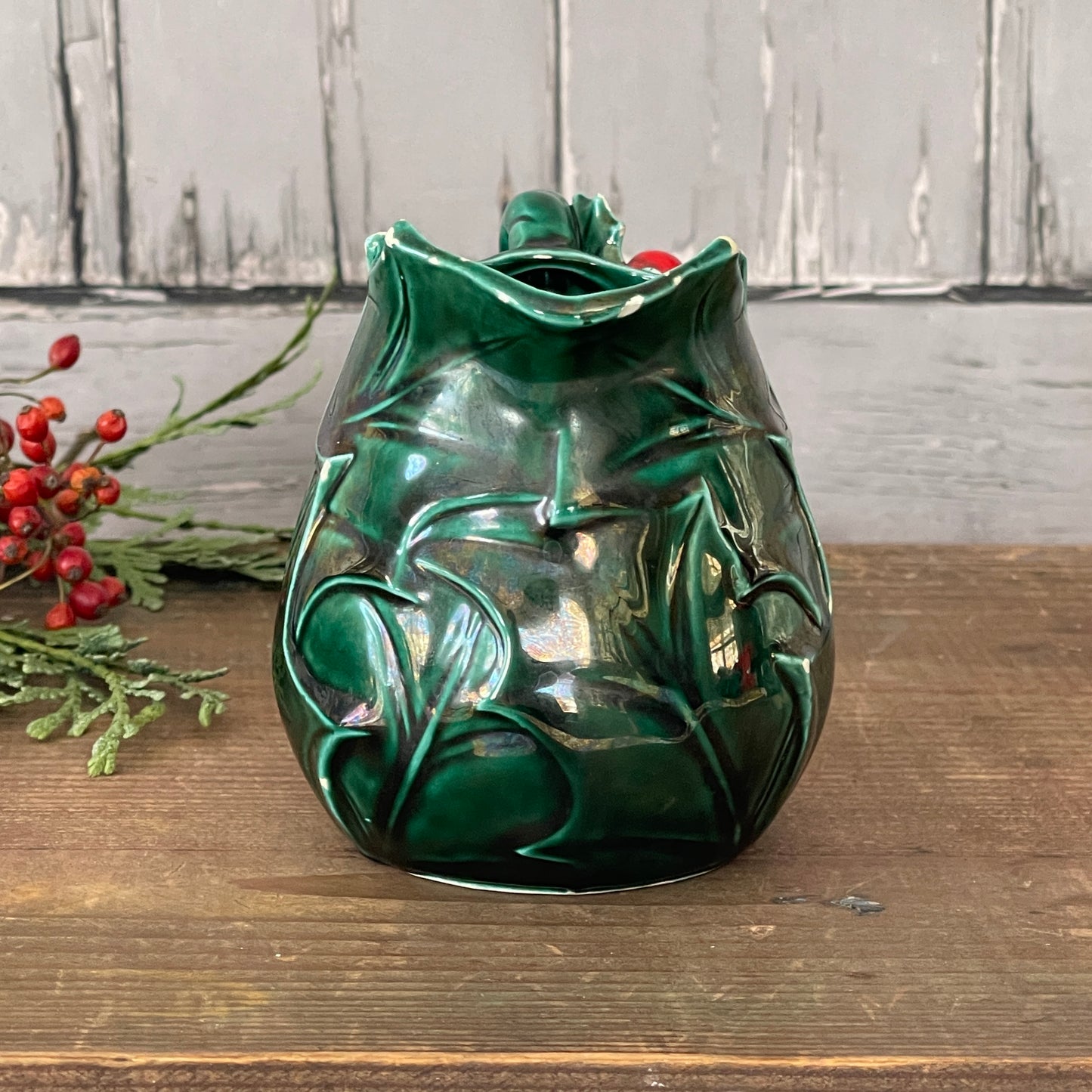 Vintage Holly Creamer