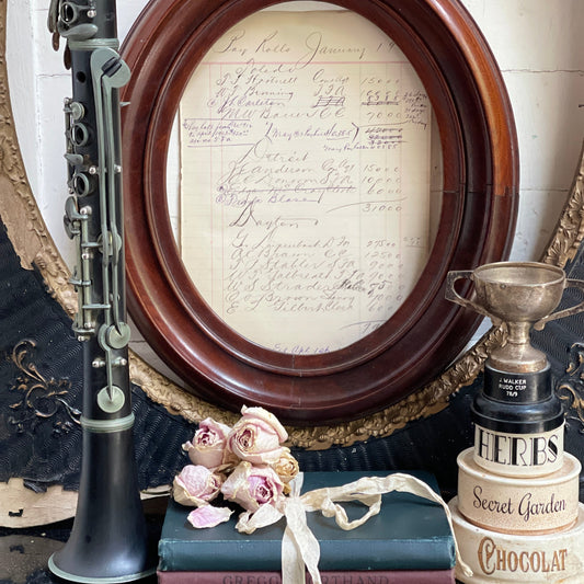 Antique Oval Photo Frame
