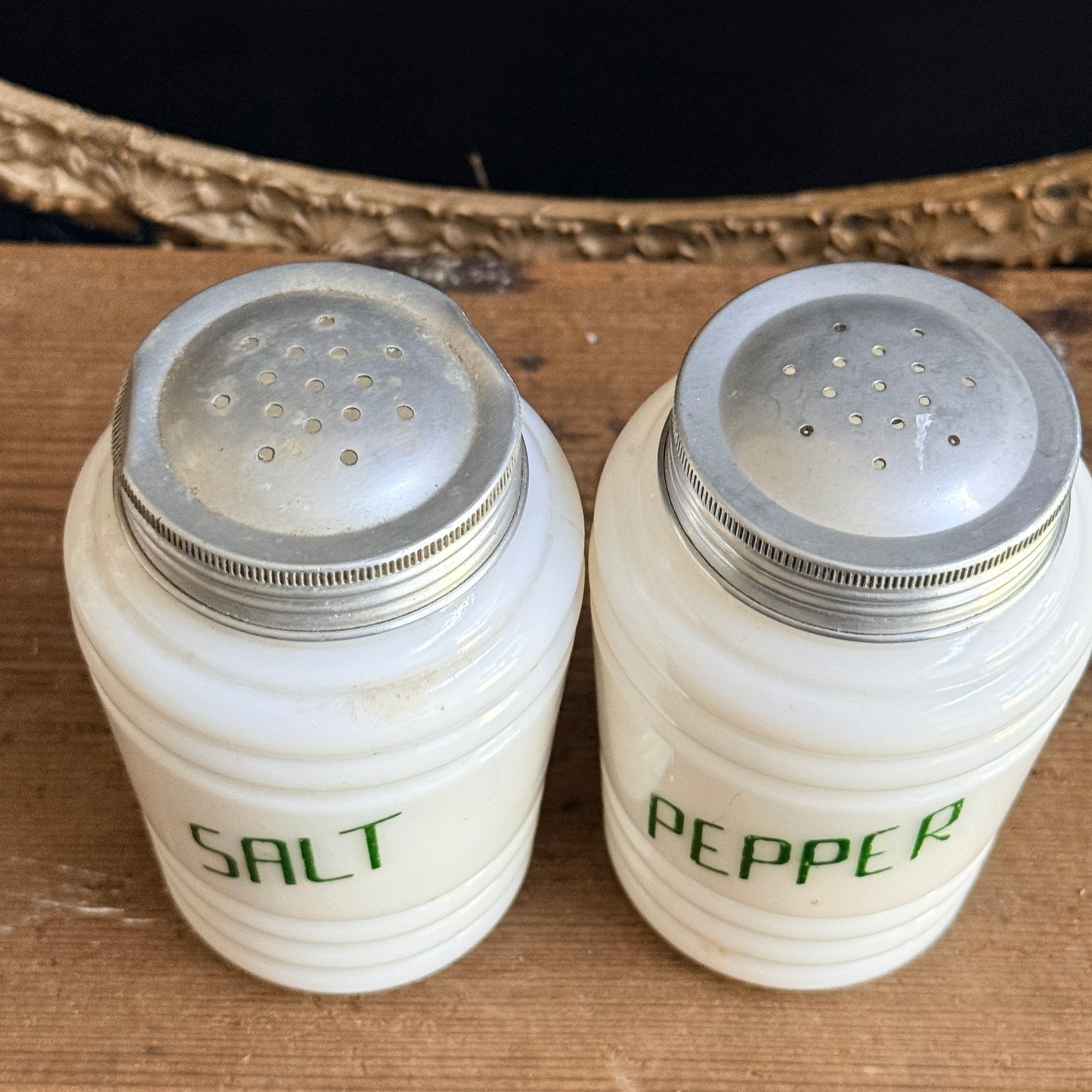Vintage Beehive Salt & Pepper Shakers