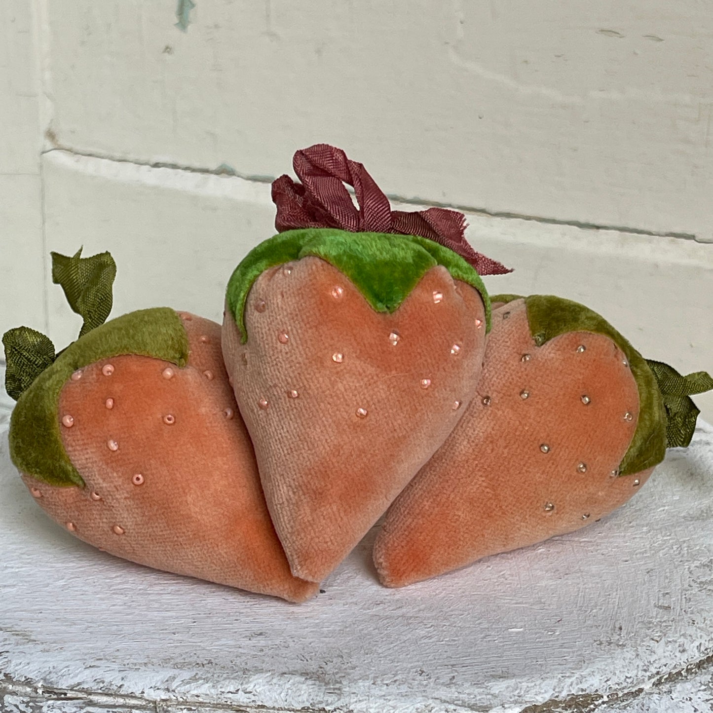 Velvet Strawberries - Peach