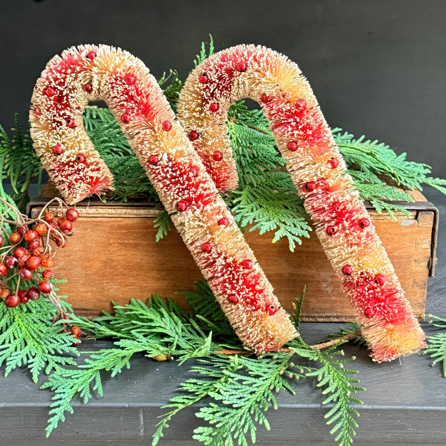 Bottle Brush Candy Cane