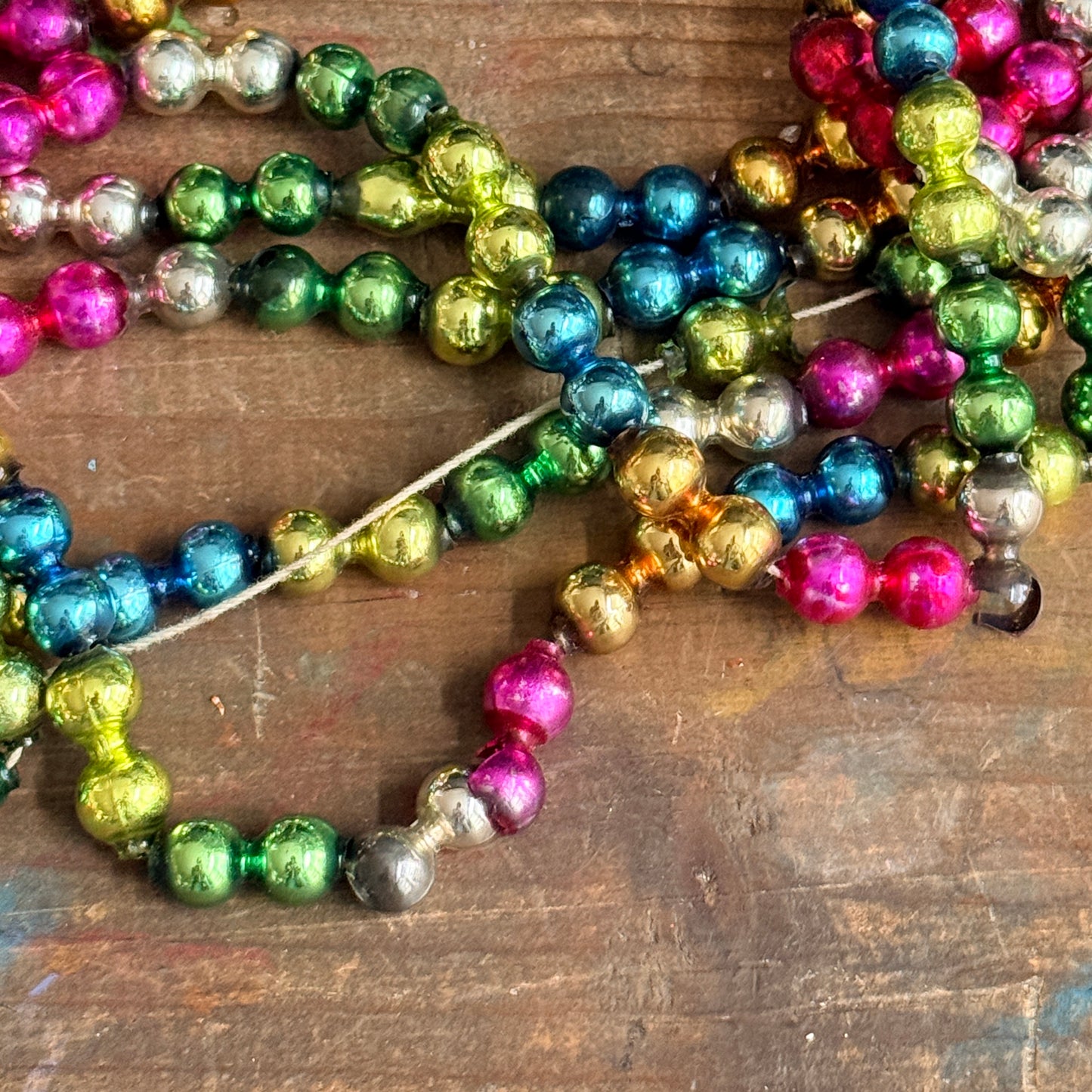 Vintage Mercury Glass Garland