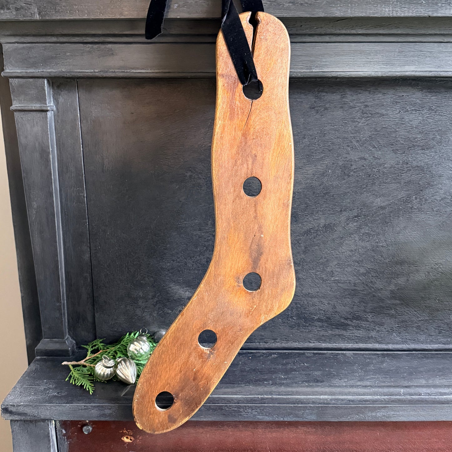 Antique Wooden Sock Form
