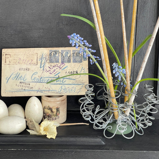 Vintage Coil Flower Frog
