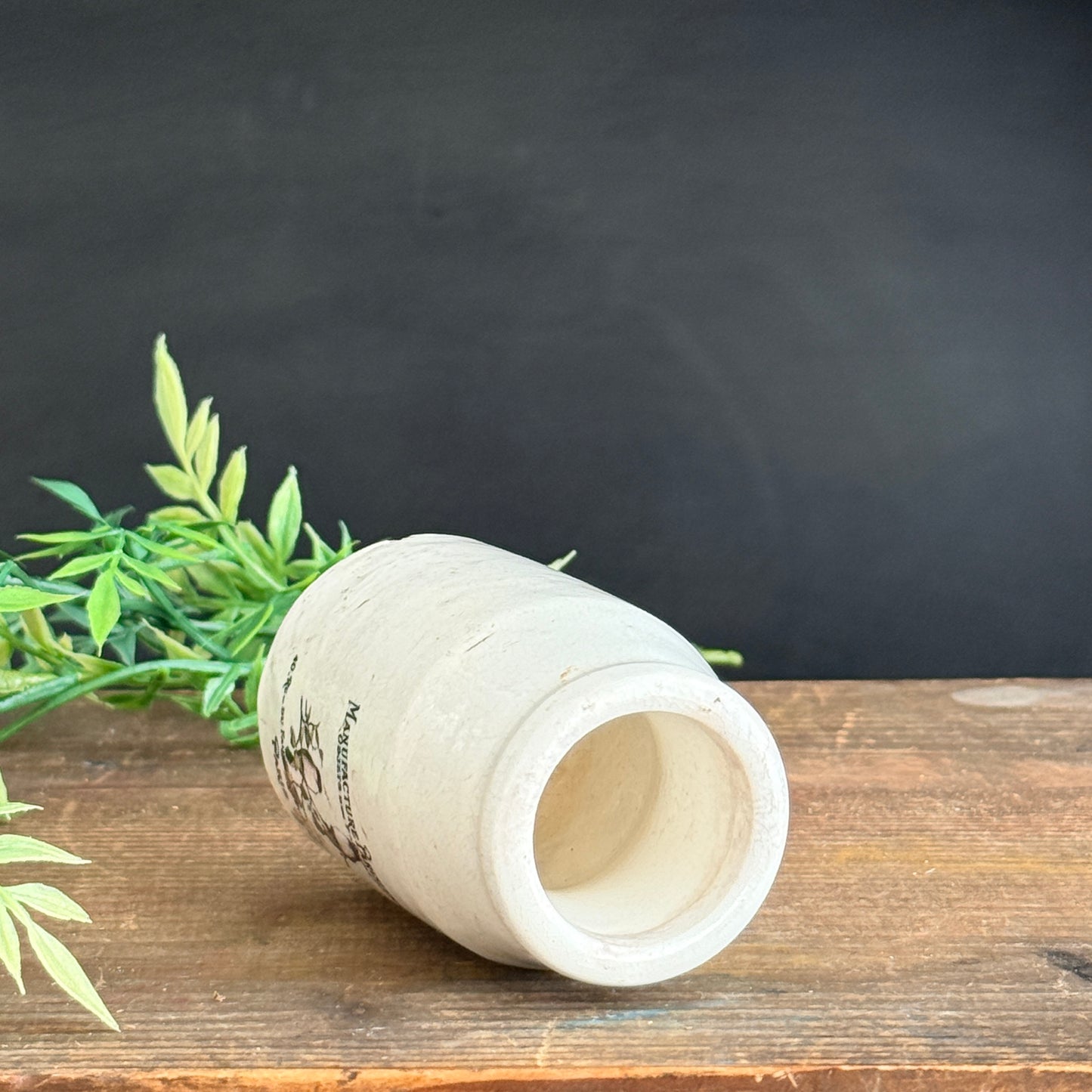 Ironstone Creamer with Birds + French Typography