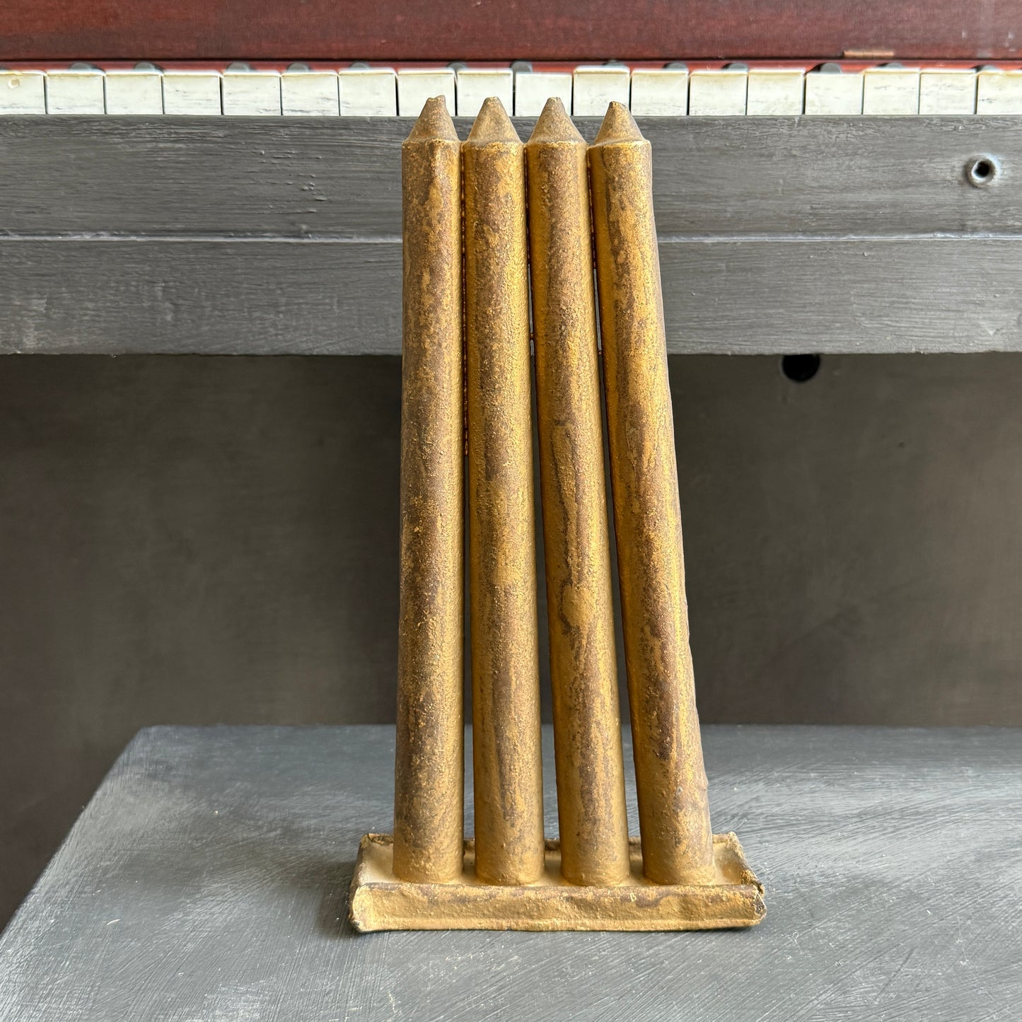Antique Four Taper Candle Mold