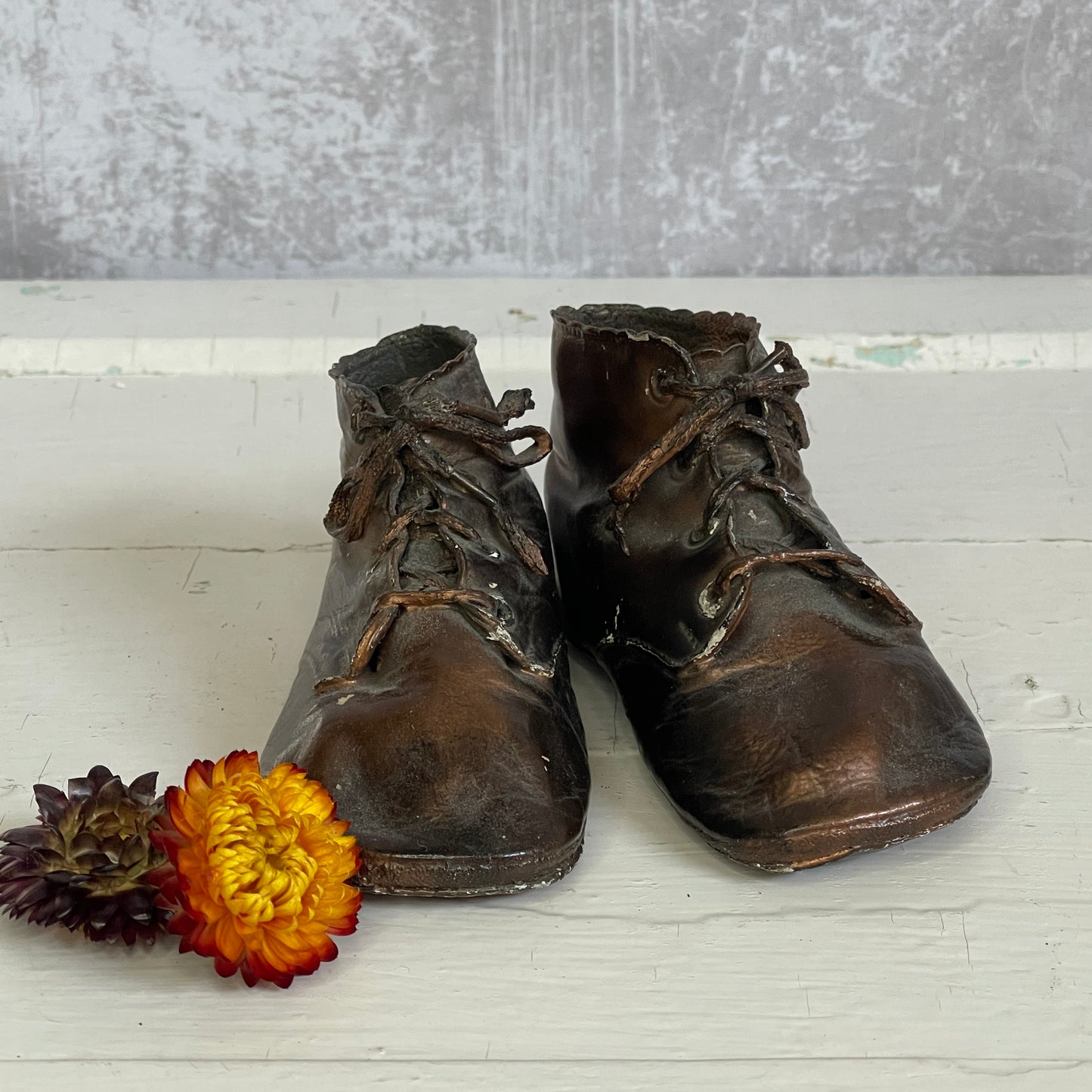 Bronzed Baby Booties