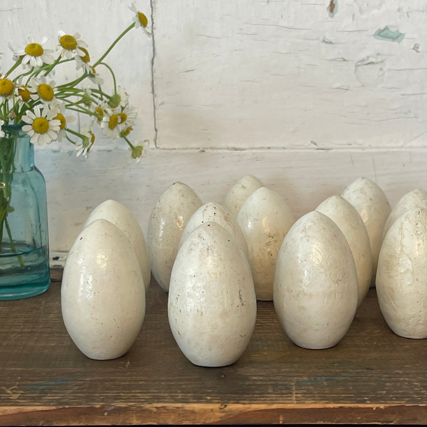 Antique Wooden Nesting Eggs
