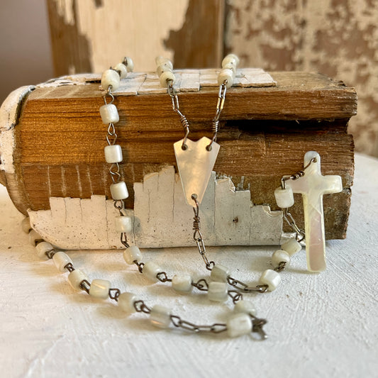 Antique Rosary- Mother of Pearl Rosary