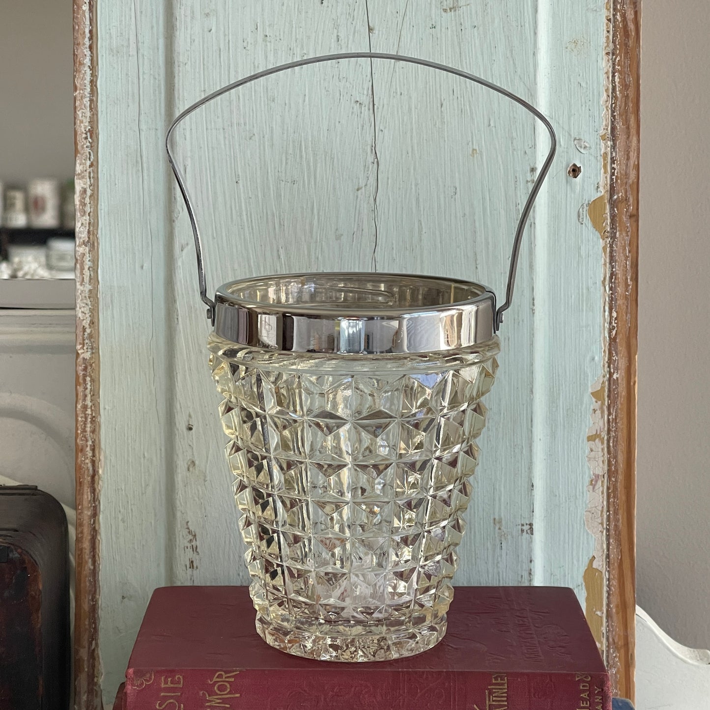 Vintage French Cut Glass Personal Ice Chiller