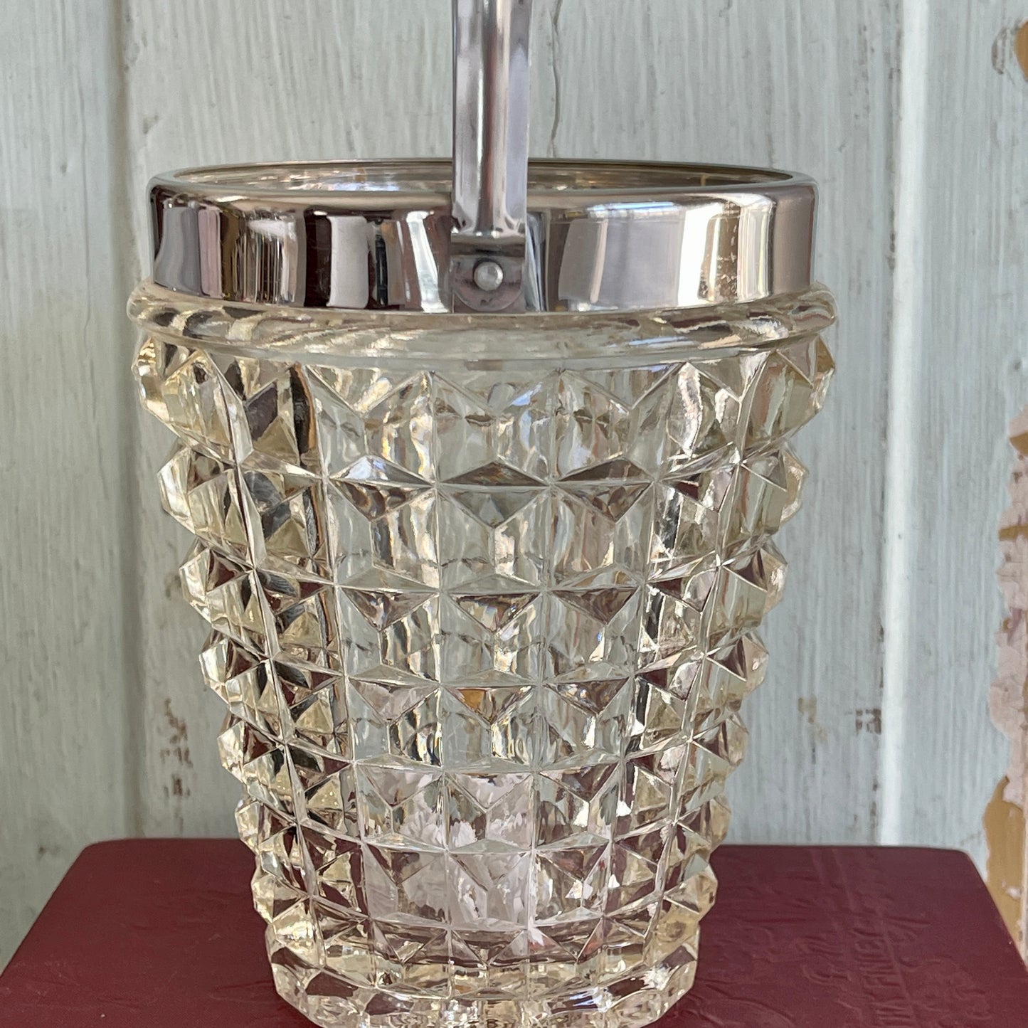 Vintage French Cut Glass Personal Ice Chiller