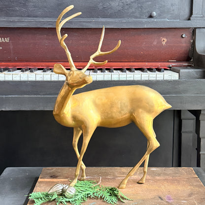 Vintage Brass Stag