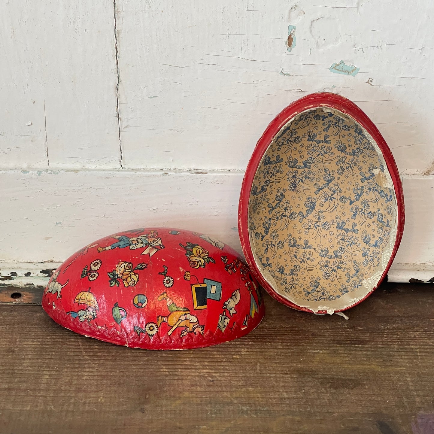 Antique German Papier-mâché  Easter Egg