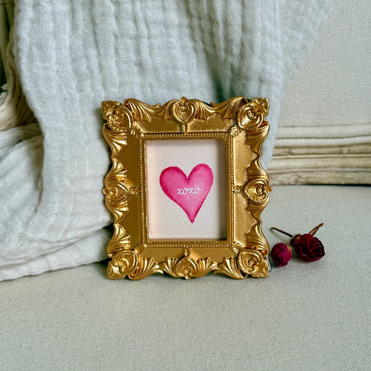 Conversation Heart Mini Watercolor-XOXO