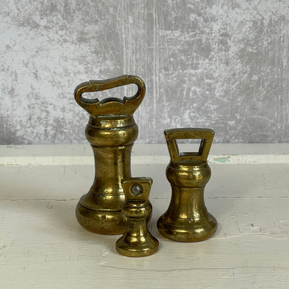 English Brass Bell Weights