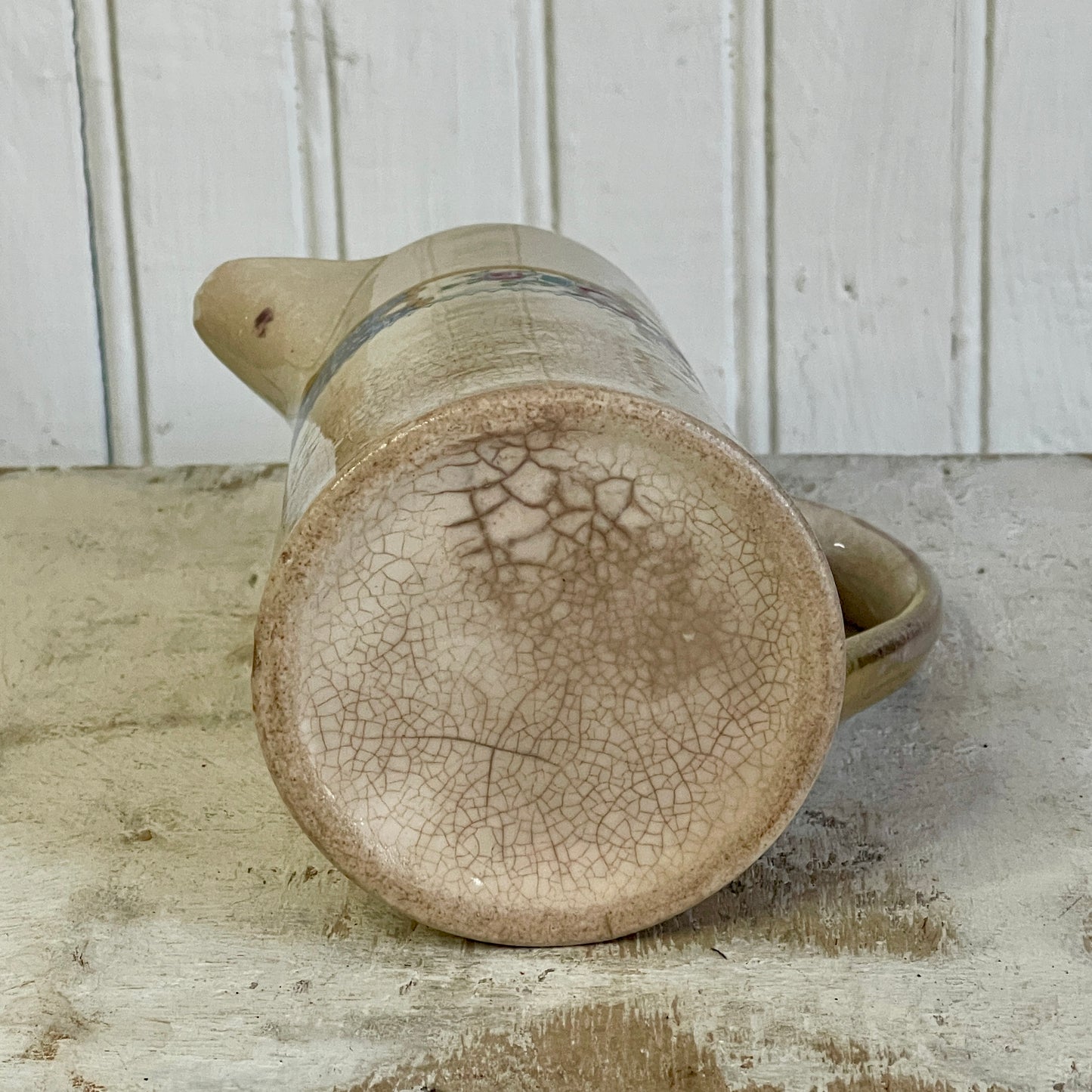 Stained Petite Floral Pitcher